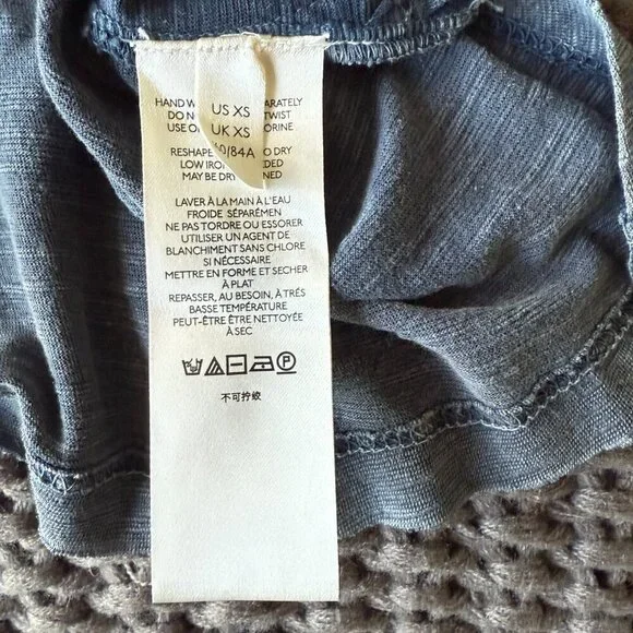 Free People Billie Jean Twofer Lace Sleeve Top in XS - Picture 7 of 7